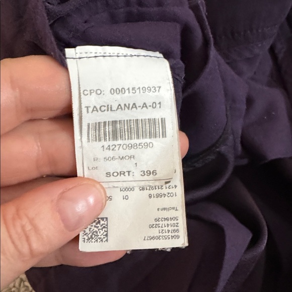 Boss Dark Purple Wide-Leg Women's Tacilana Pants Size 12 - Picture 15 of 16